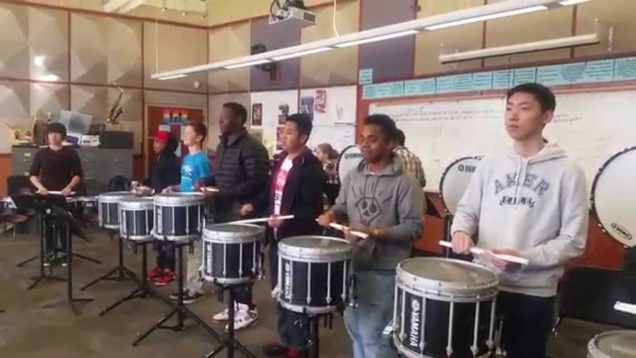 Garfield-High-School-Drumline-Rehearsal-Sanford-Double-Triple