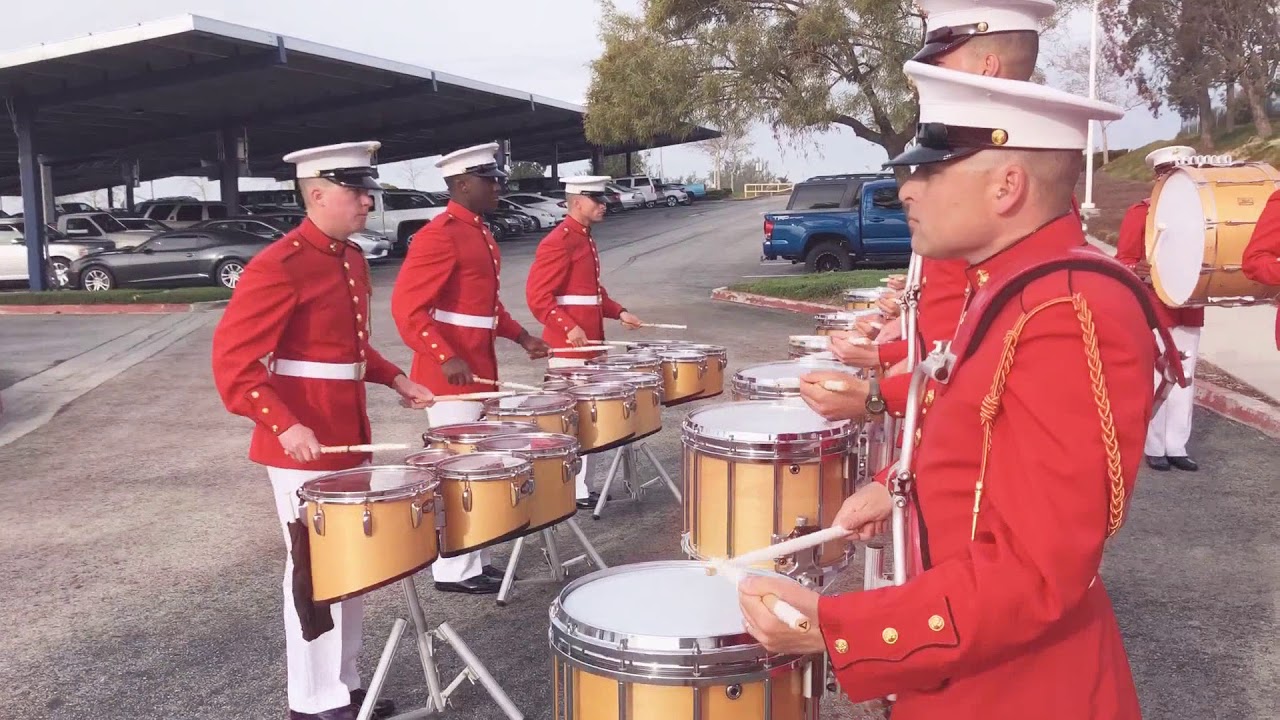 USMC Drum & Bugle Corps Drumline 2018