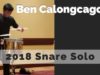 Ben-Calongcagong-Snare-Solo-IE-2018-14th-Place