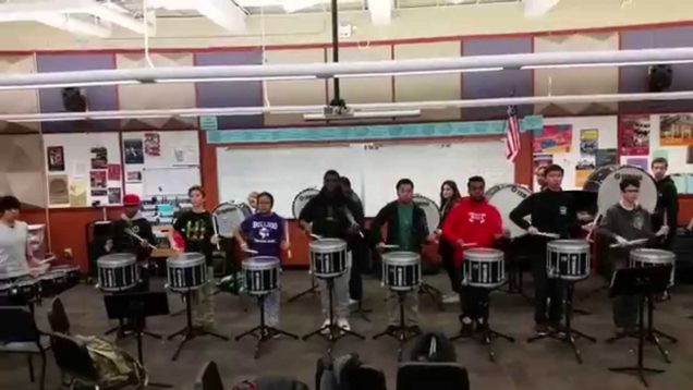 Garfield-High-School-Drumline-Rehearsal-Accent-Tap
