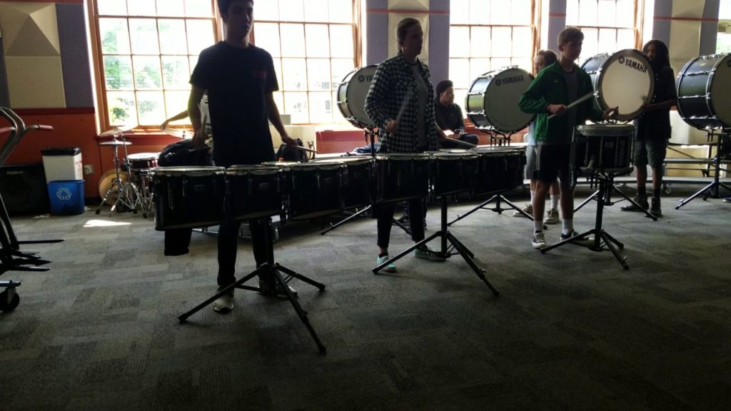 Garfield HS Drumline Quads Double Beat