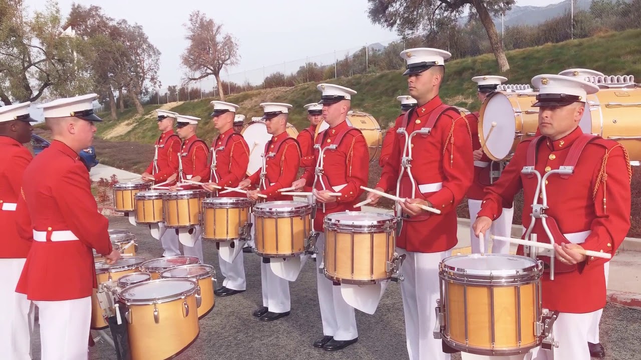 USMC Drum & Bugle Corps Drumline 2018
