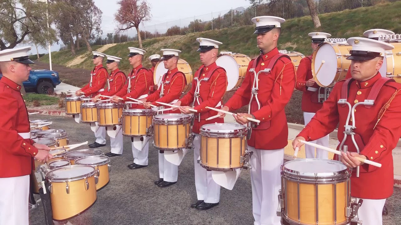 USMC Drum & Bugle Corps Drumline 2018