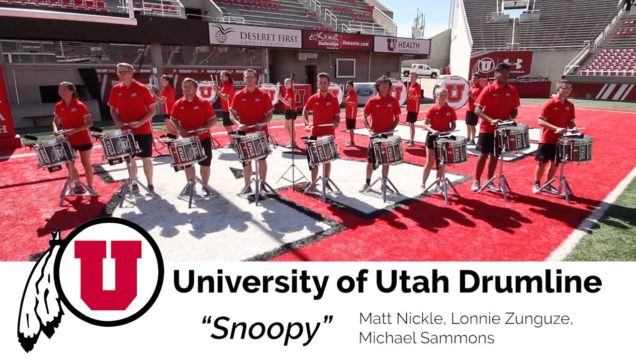 Learn-the-Music-University-of-Utah-Drumline-Snares-Snoopy