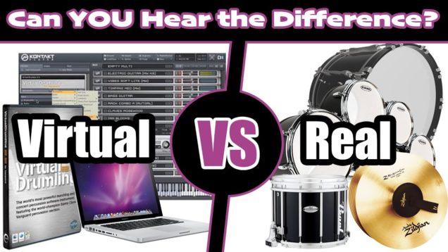 VIRTUAL-Drumline-vs-REAL-Drumline