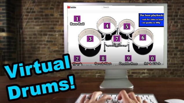 Virtual-Drumming-Contest-tap-your-keyboard-to-play-along-EMCvirtual