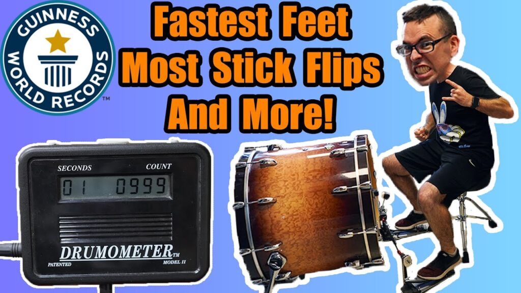 I Attempt 9 MORE Guinness World Records (Fastest Bass Drum, Most Stick