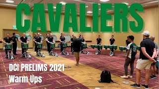 Cavaliers-Drumline-2021-DCI-Prelims-Warm-Ups